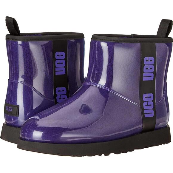 UGG Womens Classic Clear Mini Violet Night/Black Size 6 - Picture 1 of 7